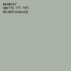 #AAB1A7 - Silver Chalice Color Image